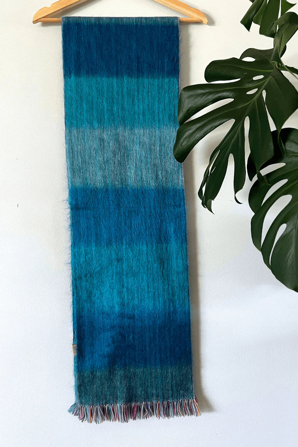 Blue Ombre Alpaca Scarf