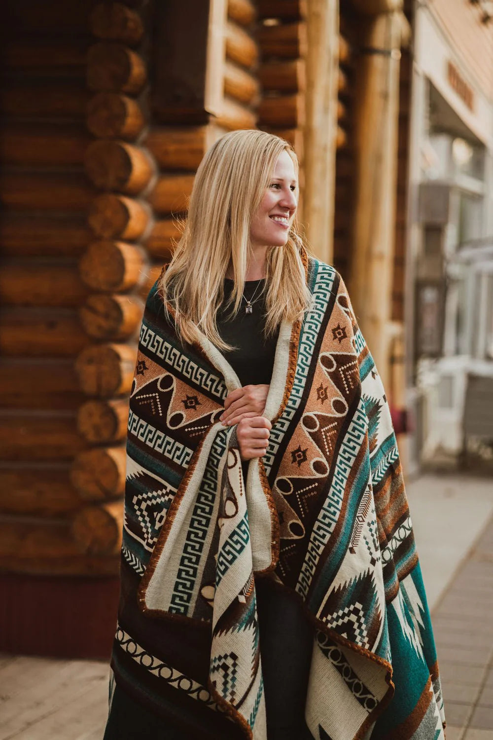 Circle Aztek Alpaca Throw