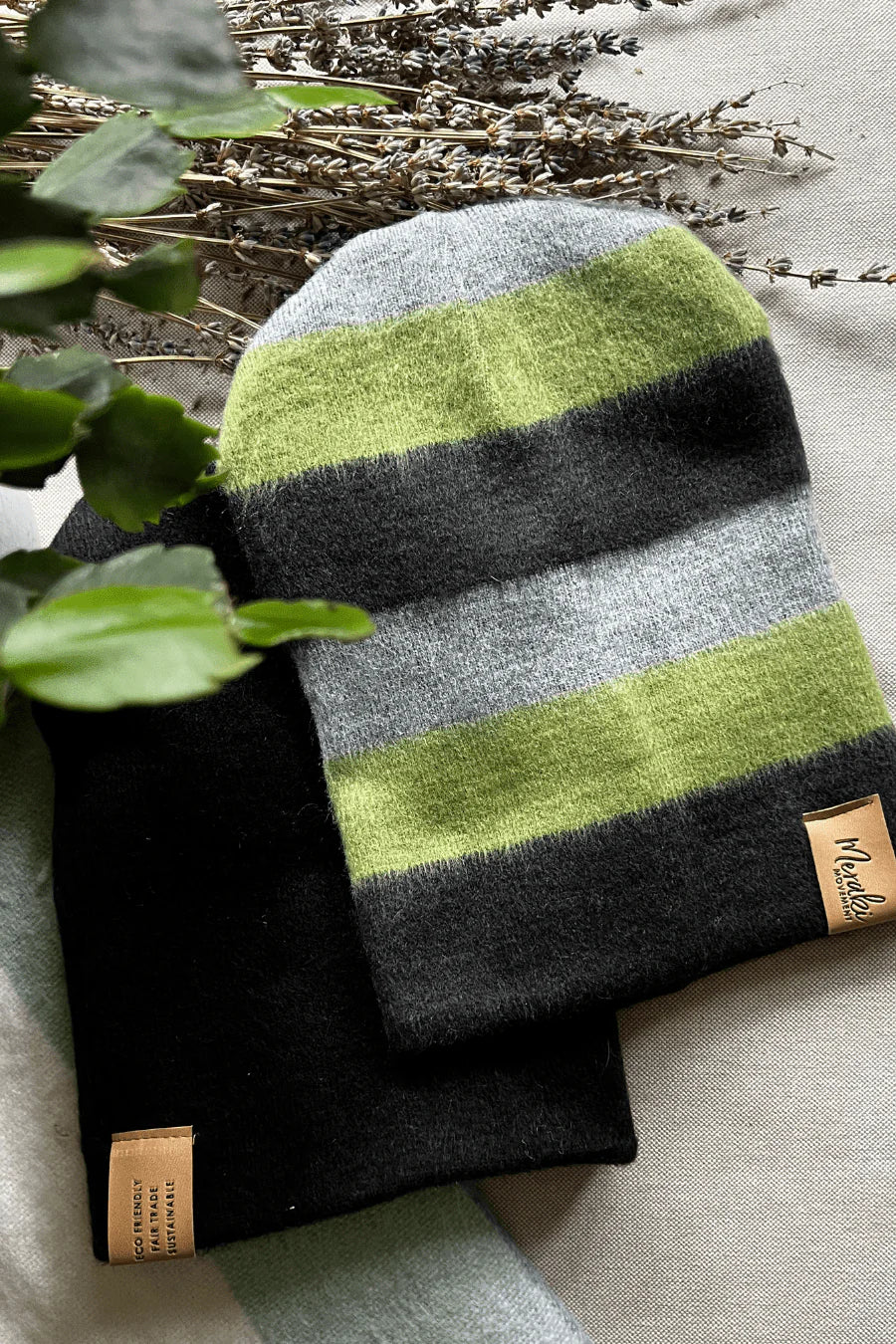 Purple Reversible Alpaca Beanie