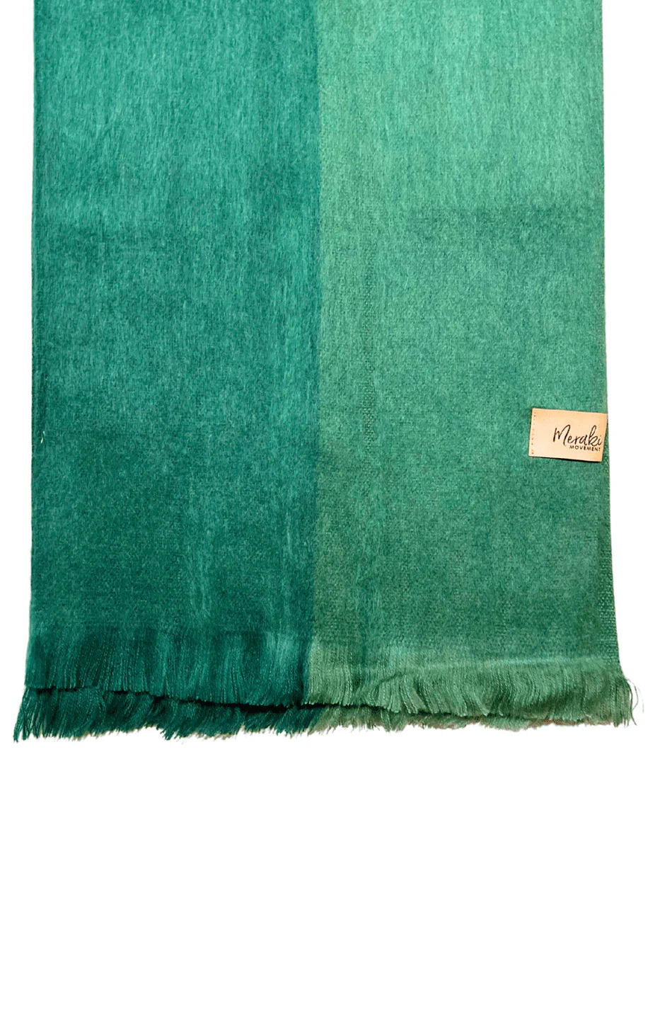 Green Horizon  Alpaca Scarf