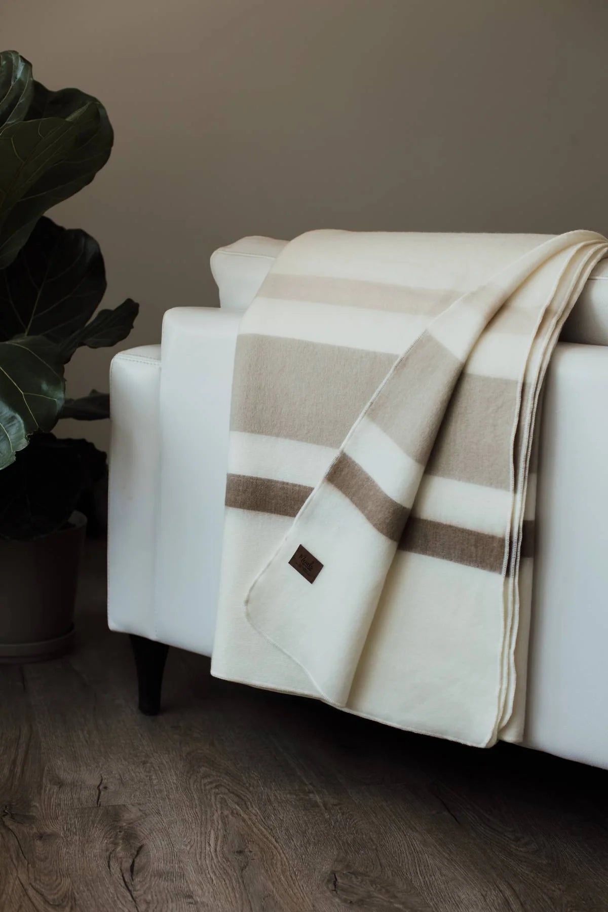 Modern Neutrals Large Alpaca Blanket