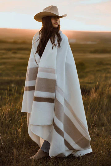 Modern Neutrals Large Alpaca Blanket