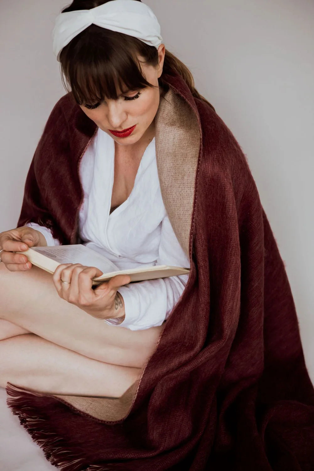 Shangr-La Brushed Alpaca Throw Blanket