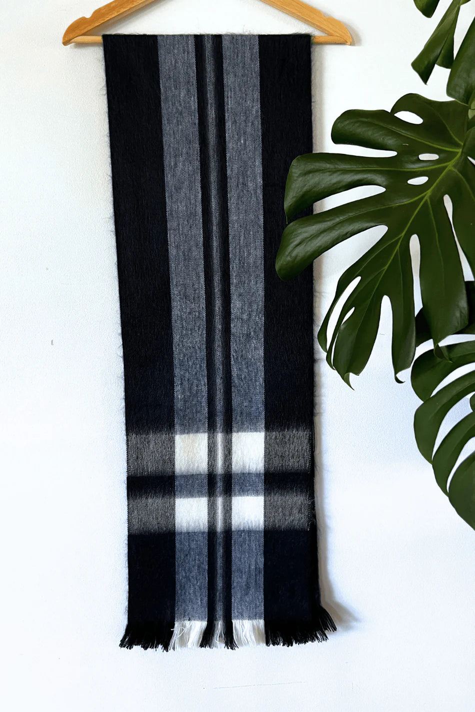 Uptown Navy Alpaca Scarf